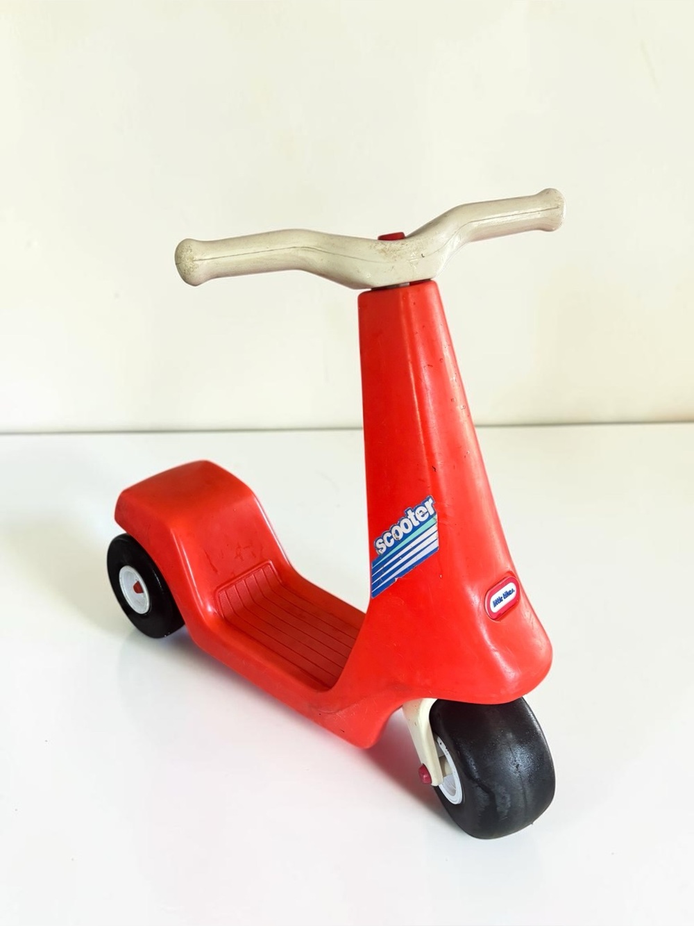 Vintage Little Tikes Orange Flash Scooter Ride On Toy Rare Retro